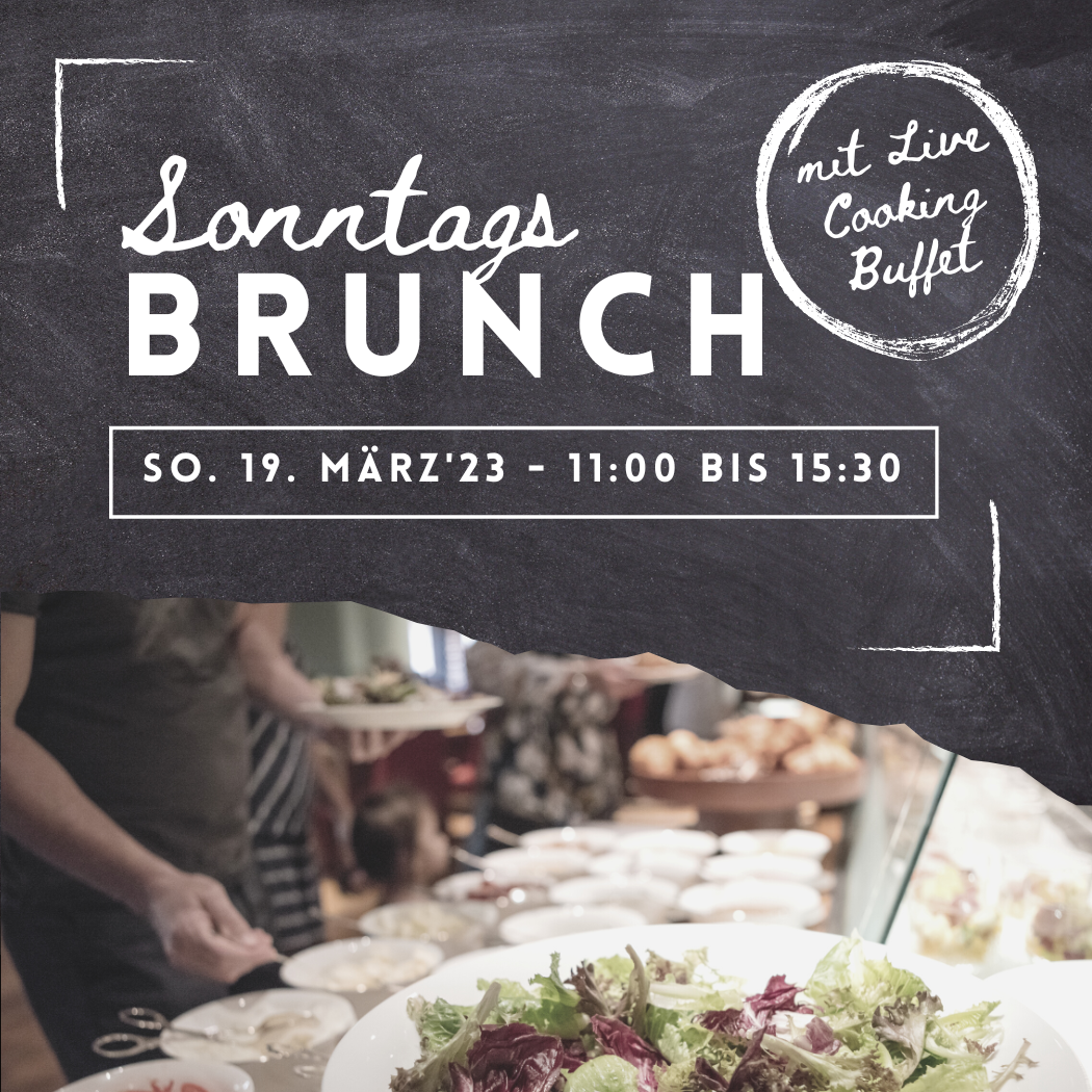 Sonntagsbrunch mit großer Auswahl vom Buffet und LiveCooking